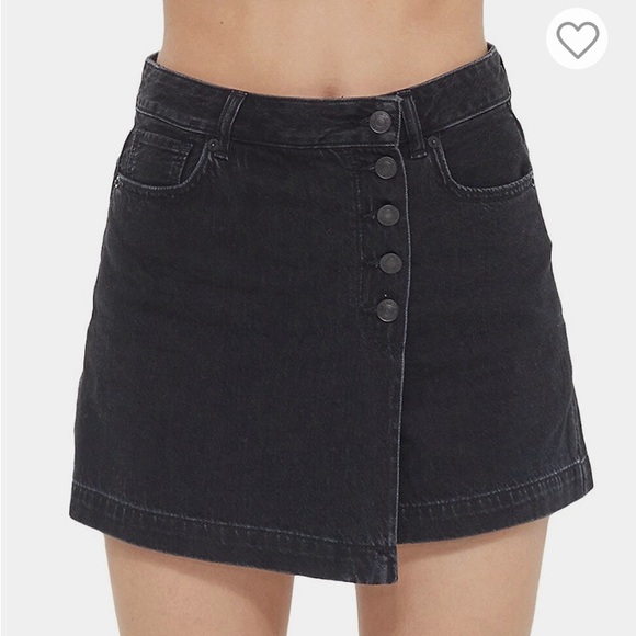 Dex Pants - #11 NWT DEX Black High Rise Denim Skorts Size 28